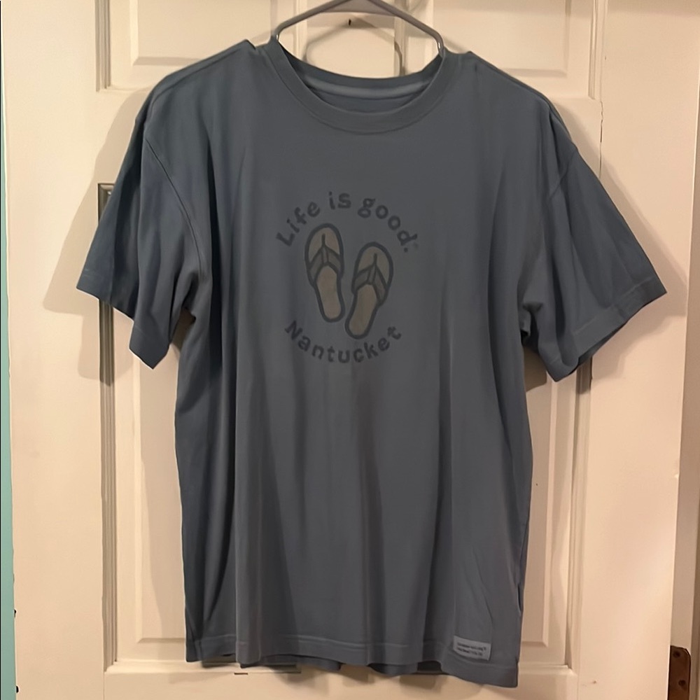 Life Is Good Slate Blue Nantucket Tee
